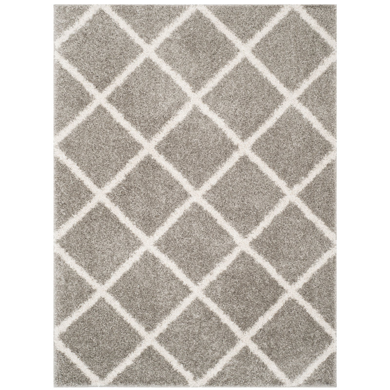 Mercury Row® Geometric Gray Rug & Reviews Wayfair